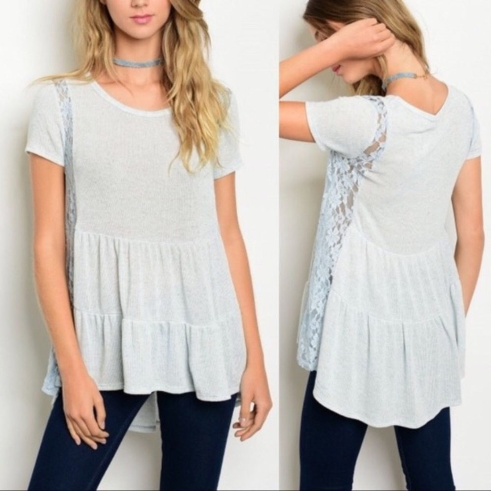 LOWEST PRICE DROP🤗Side Lace Hi Low Tunic  NWT